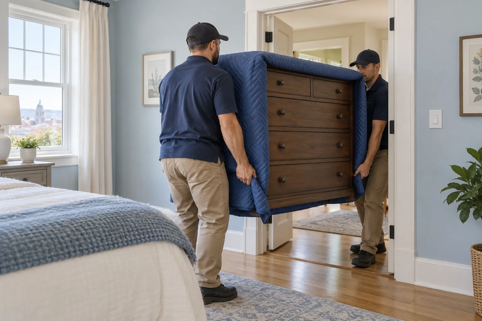 Bedroom Furniture Removal service scene